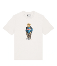 IL GOLDEN RETRIEVER CALCIATORE T-shirt - Off White - Orobico