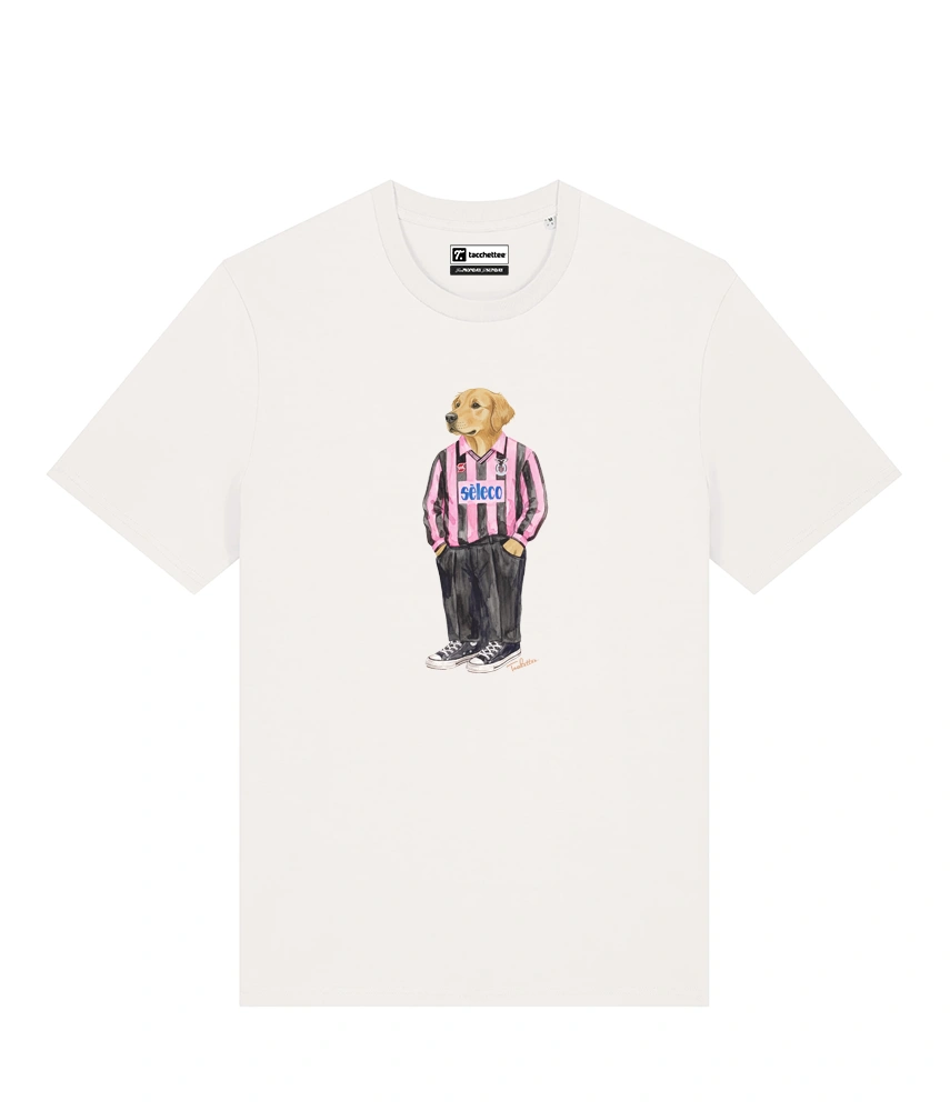 IL GOLDEN RETRIEVER CALCIATORE T-shirt - Off White - Rosanero