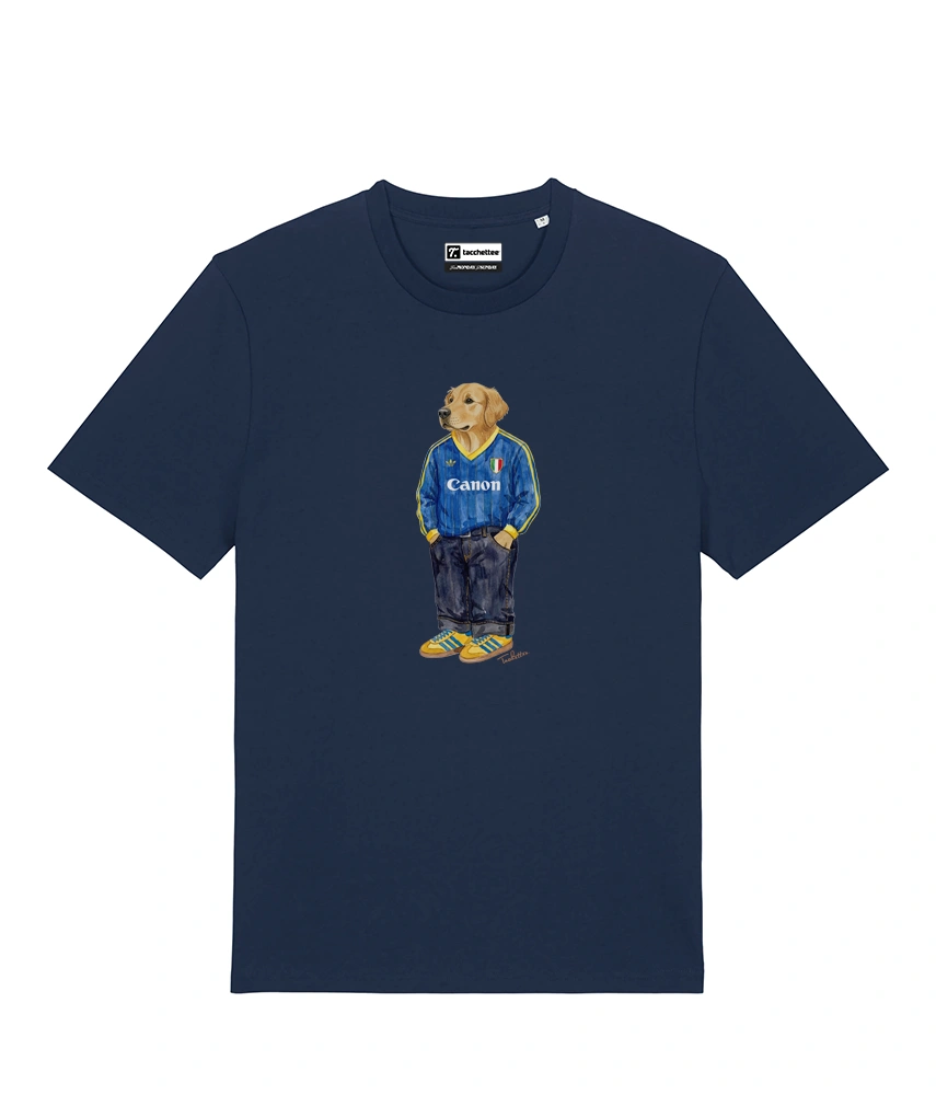 IL GOLDEN RETRIEVER CALCIATORE T-shirt - Blu Navy - Buteo
