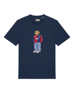 IL GOLDEN RETRIEVER CALCIATORE T-shirt - Blu Navy - Casteddu