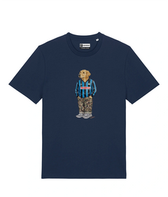 IL GOLDEN RETRIEVER CALCIATORE T-shirt - Blu Navy - Orobico