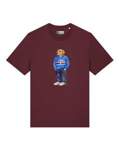 IL GOLDEN RETRIEVER CALCIATORE T-shirt - Borgogna - Doriano