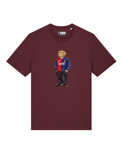 IL GOLDEN RETRIEVER CALCIATORE T-shirt - Borgogna - Grifo