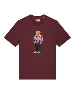 IL GOLDEN RETRIEVER CALCIATORE T-shirt - Borgogna - Rosanero
