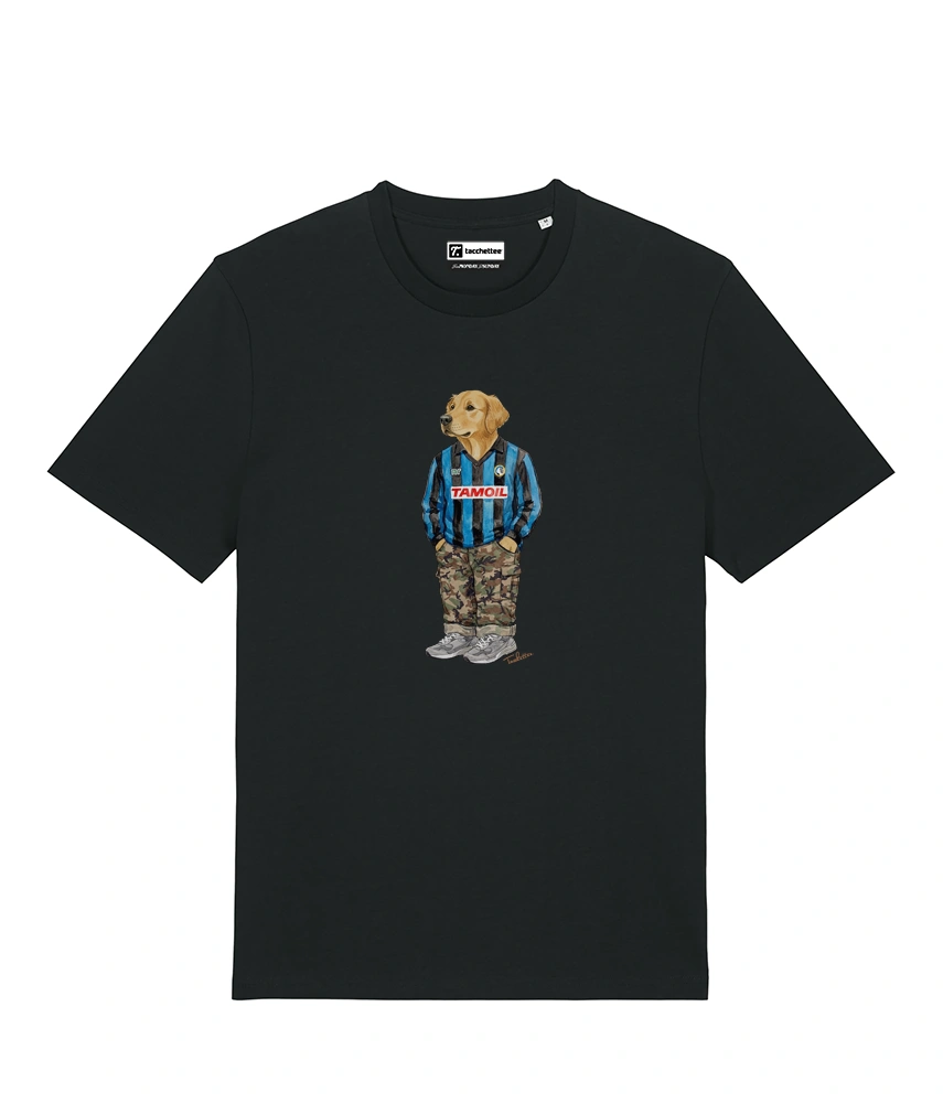 IL GOLDEN RETRIEVER CALCIATORE T-shirt - Nero - Orobico