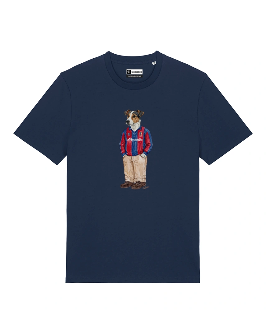 IL JACK RUSSELL CALCIATORE T-shirt - Blu Navy - Felsineo