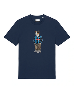 IL JACK RUSSELL CALCIATORE T-shirt - Blu Navy - Orobico