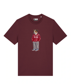 IL JACK RUSSELL CALCIATORE T-shirt - Borgogna - Granata