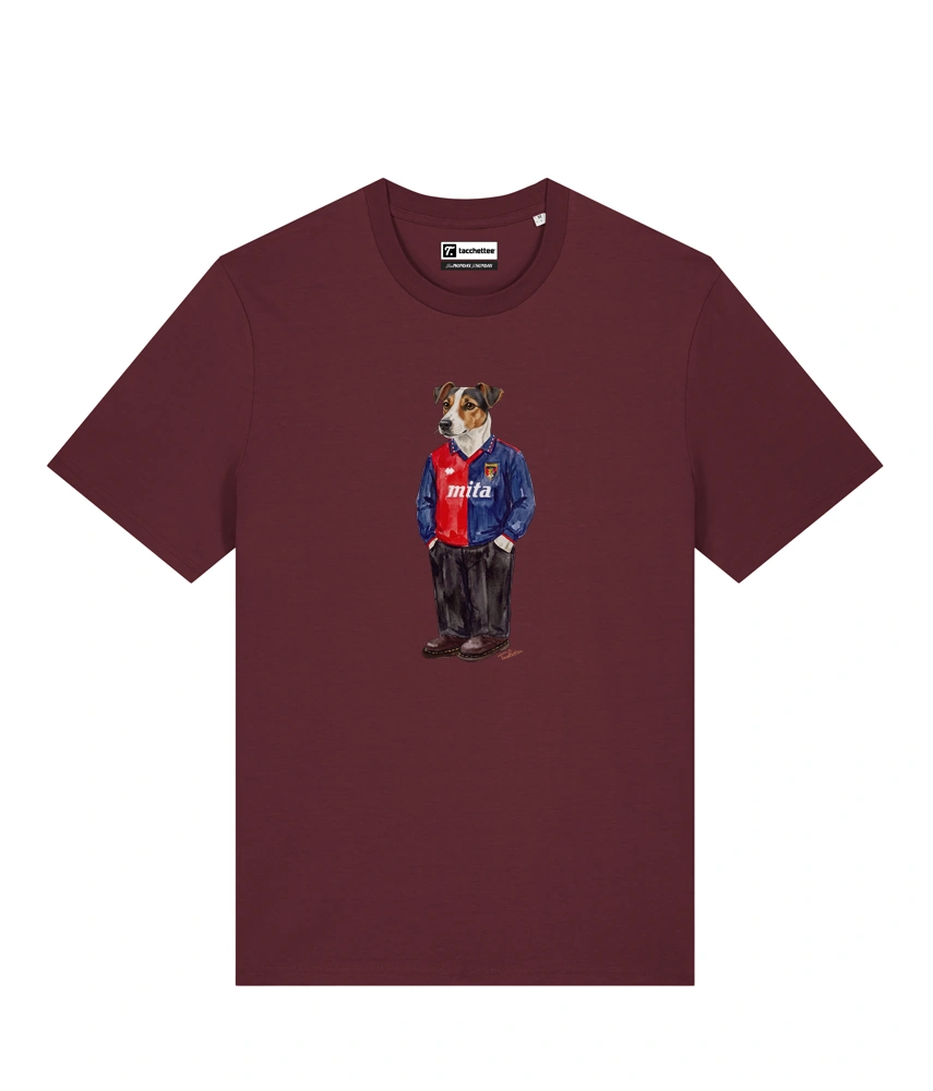 IL JACK RUSSELL CALCIATORE T-shirt - Borgogna - Grifo