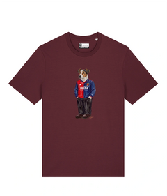 IL JACK RUSSELL CALCIATORE T-shirt - Borgogna - Grifo