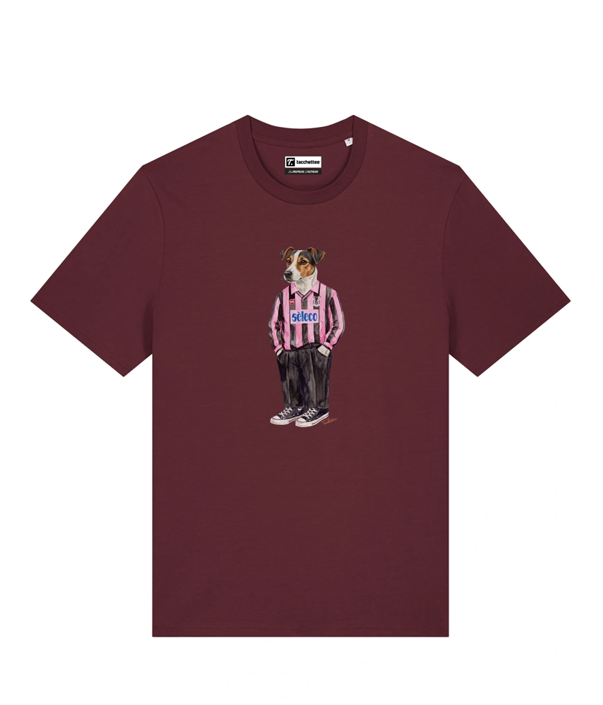 IL JACK RUSSELL CALCIATORE T-shirt - Borgogna - Rosanero