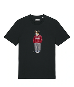 IL JACK RUSSELL CALCIATORE T-shirt - Nero - Granata