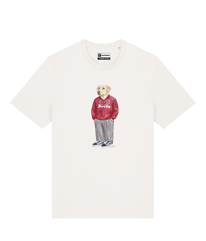 IL LABRADOR CALCIATORE T-shirt - Off White - Granata