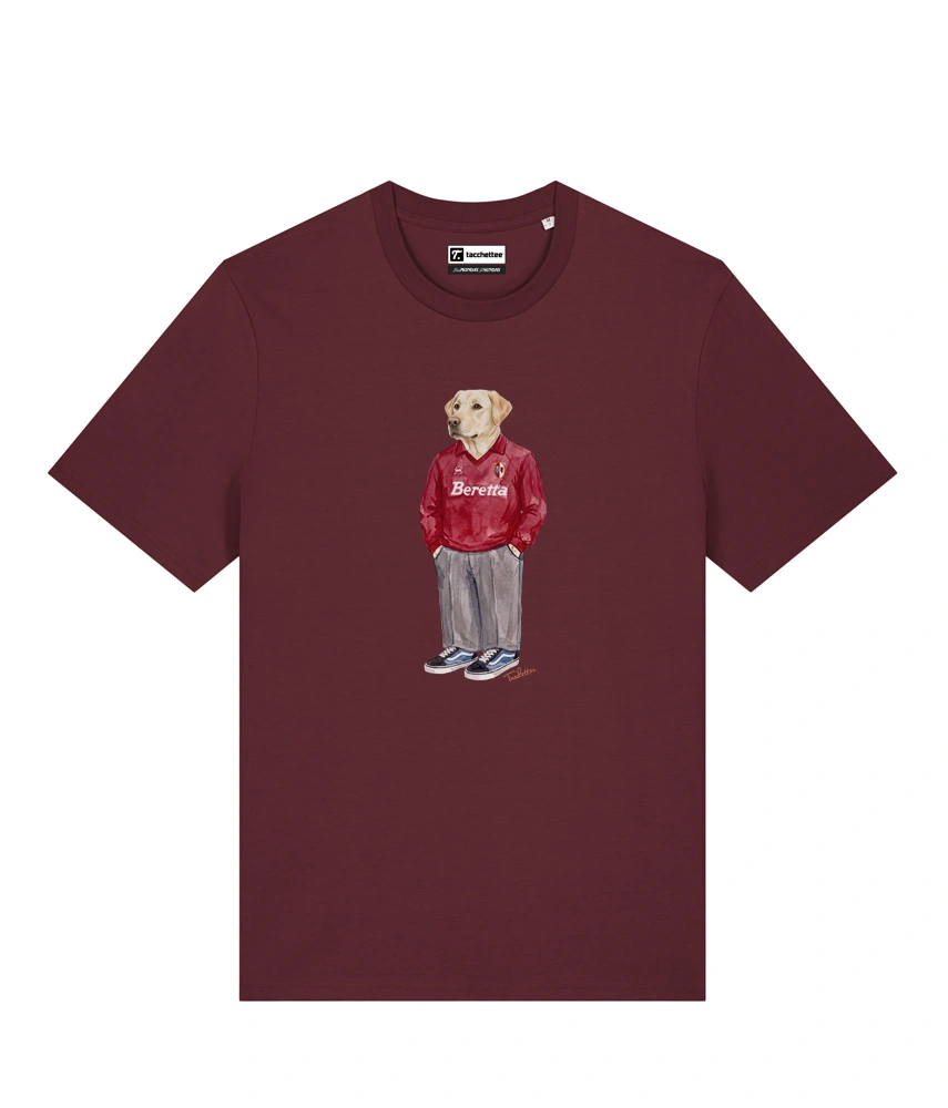 IL LABRADOR CALCIATORE T-shirt - Borgogna - Granata