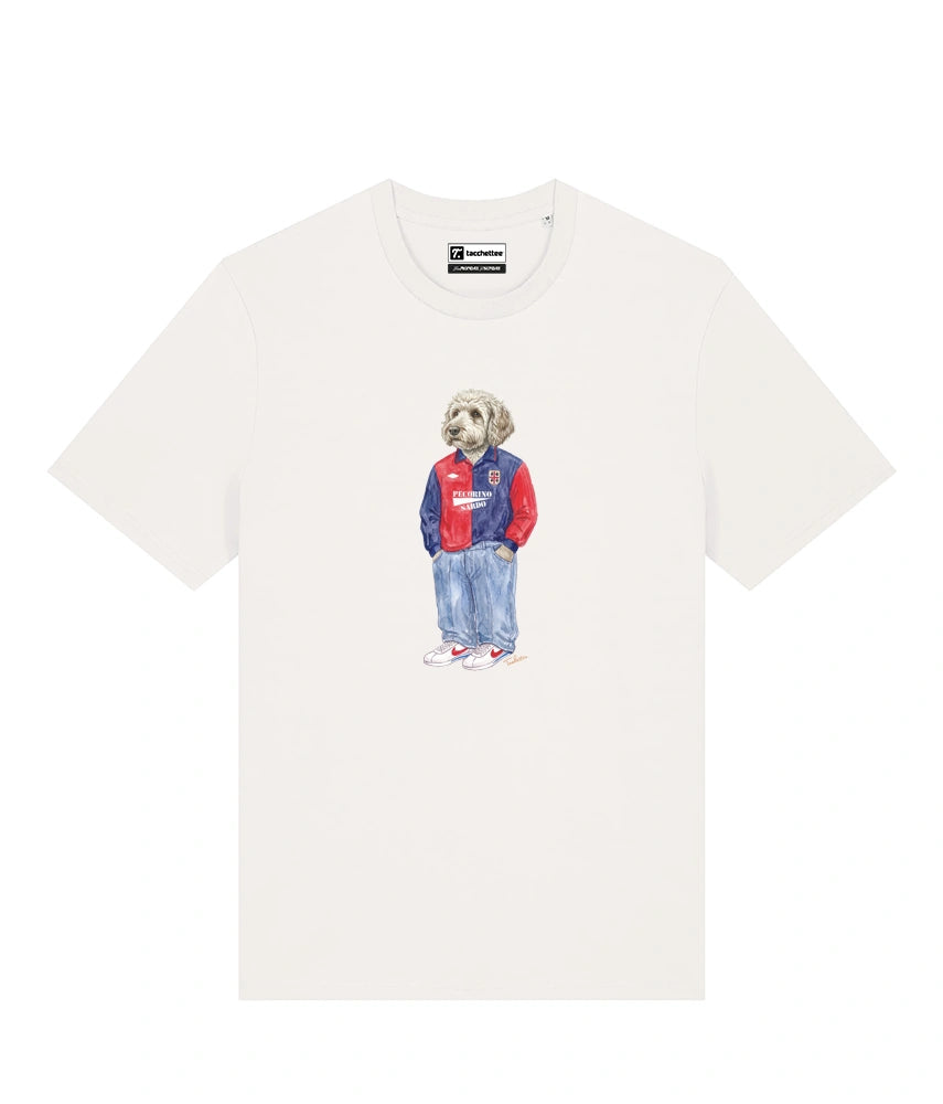 IL LAGOTTO CALCIATORE T-shirt - Off White - Casteddu