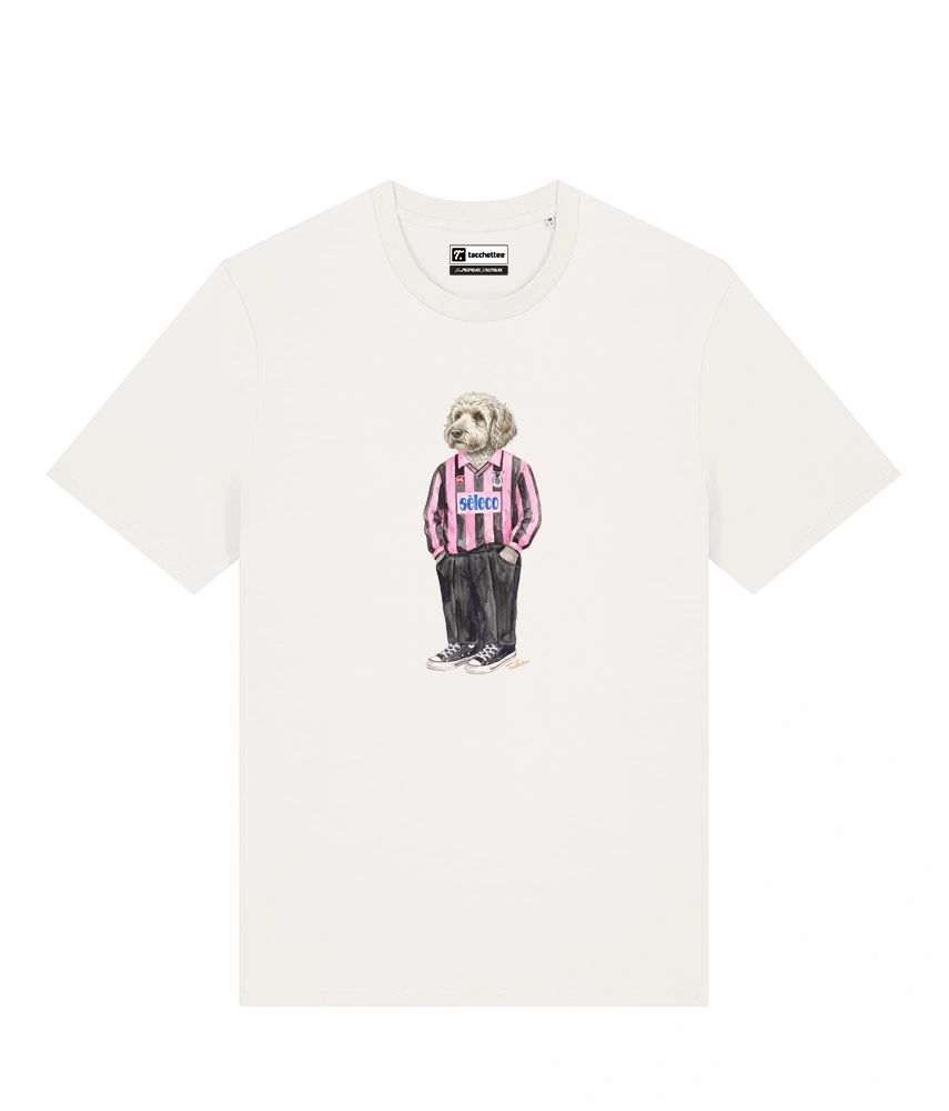 IL LAGOTTO CALCIATORE T-shirt - Off White - Rosanero