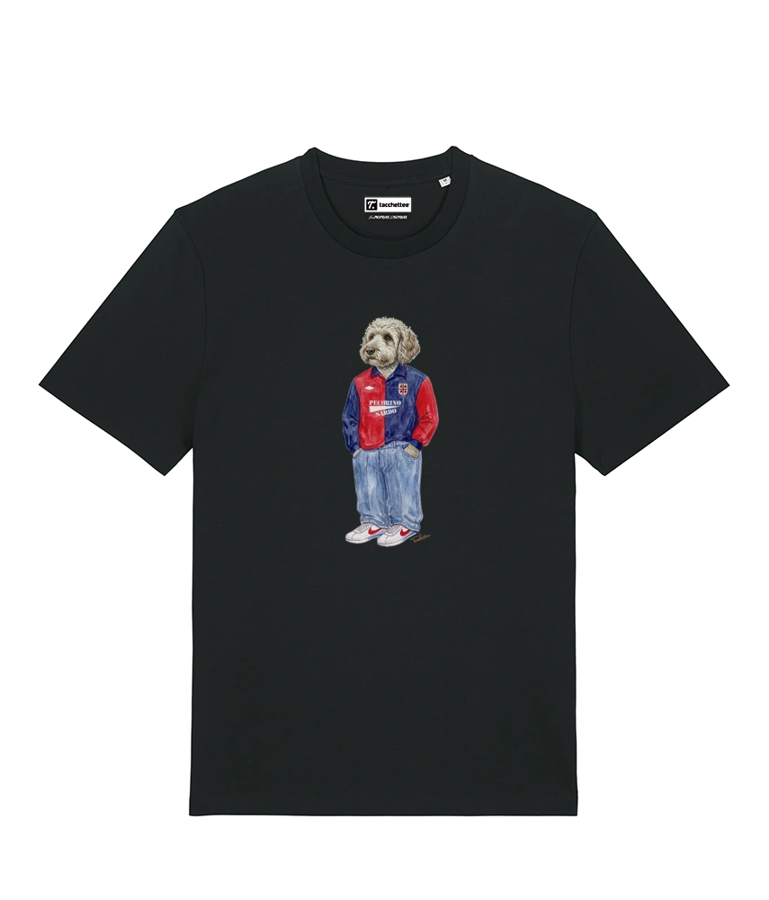 IL LAGOTTO CALCIATORE T-shirt - Nero - Casteddu
