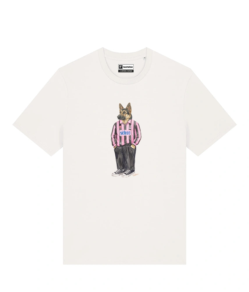 IL PASTORE CALCIATORE TEDESCO T-shirt - Off White - Rosanero