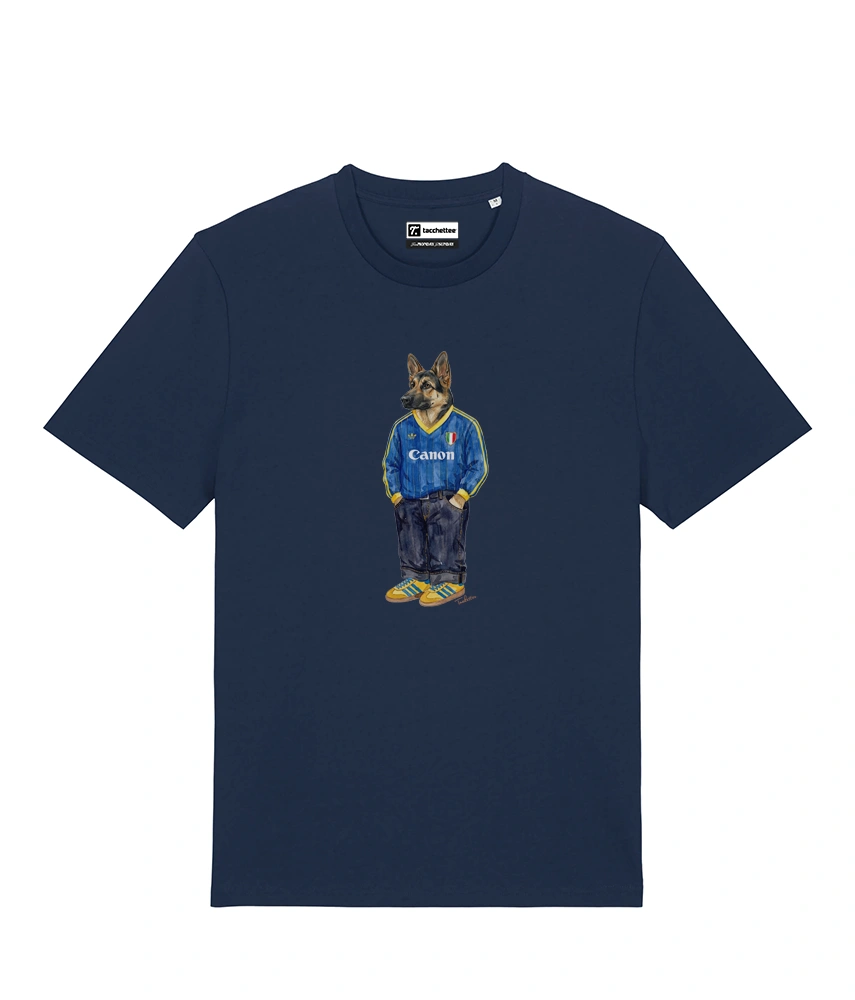 IL PASTORE CALCIATORE TEDESCO T-shirt - Blu Navy - Buteo