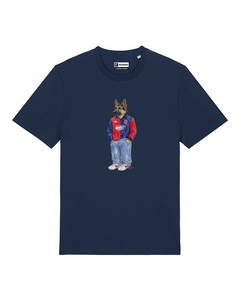 IL PASTORE CALCIATORE TEDESCO T-shirt - Blu Navy - Casteddu
