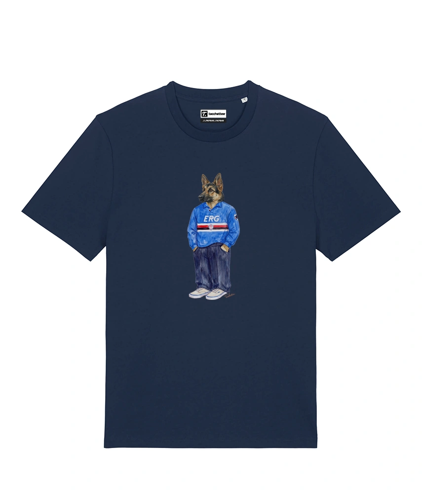 IL PASTORE CALCIATORE TEDESCO T-shirt - Blu Navy - Doriano