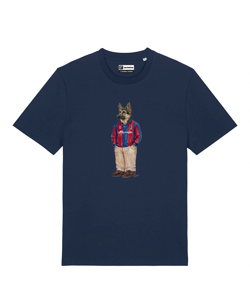 IL PASTORE CALCIATORE TEDESCO T-shirt - Blu Navy - Felsineo