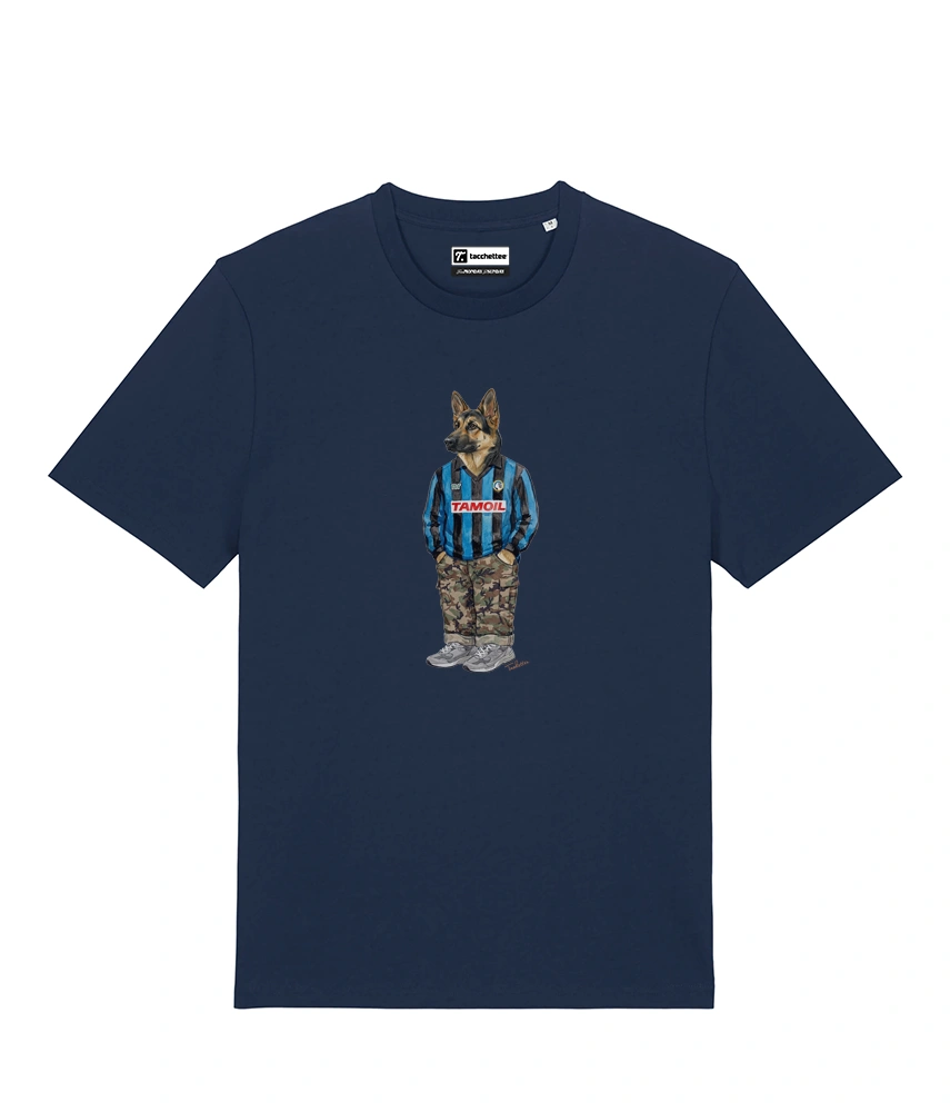 IL PASTORE CALCIATORE TEDESCO T-shirt - Blu Navy - Orobico