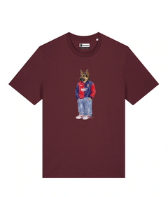 IL PASTORE CALCIATORE TEDESCO T-shirt - Borgogna - Casteddu