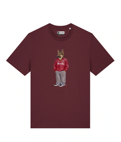 IL PASTORE CALCIATORE TEDESCO T-shirt - Borgogna - Granata
