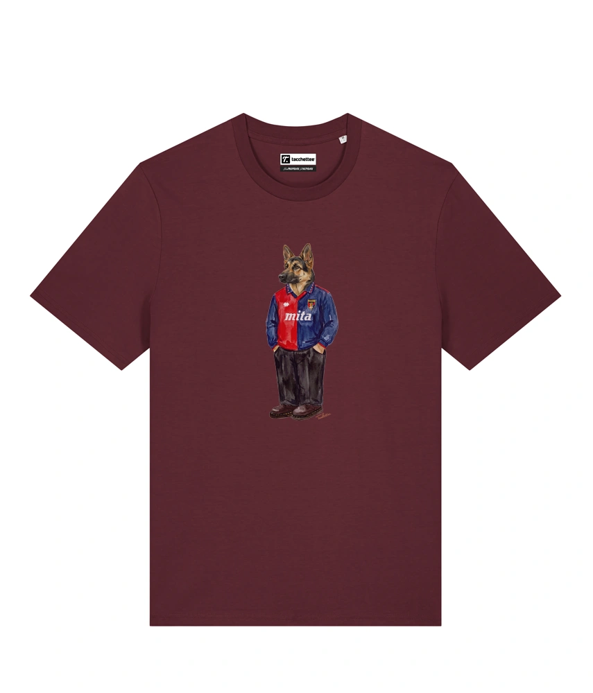 IL PASTORE CALCIATORE TEDESCO T-shirt - Borgogna - Grifo