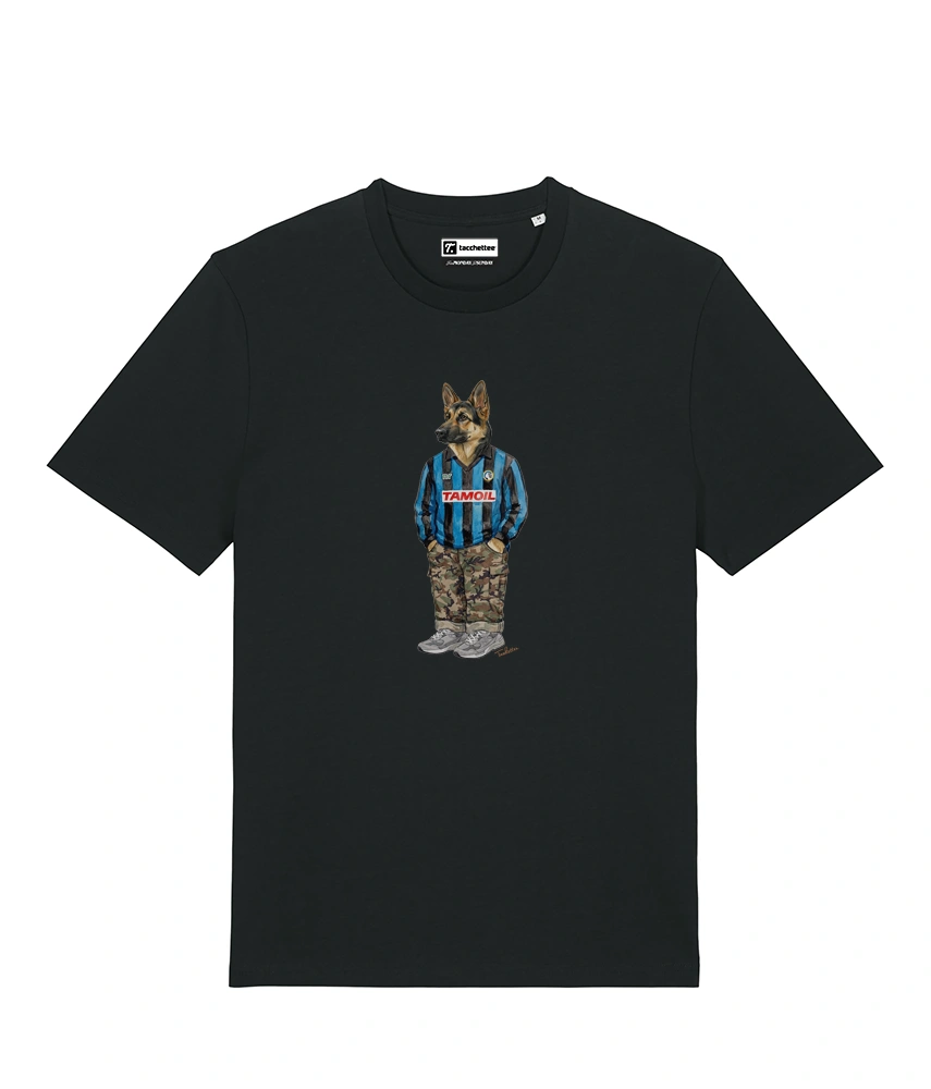 IL PASTORE CALCIATORE TEDESCO T-shirt - Nero - Orobico