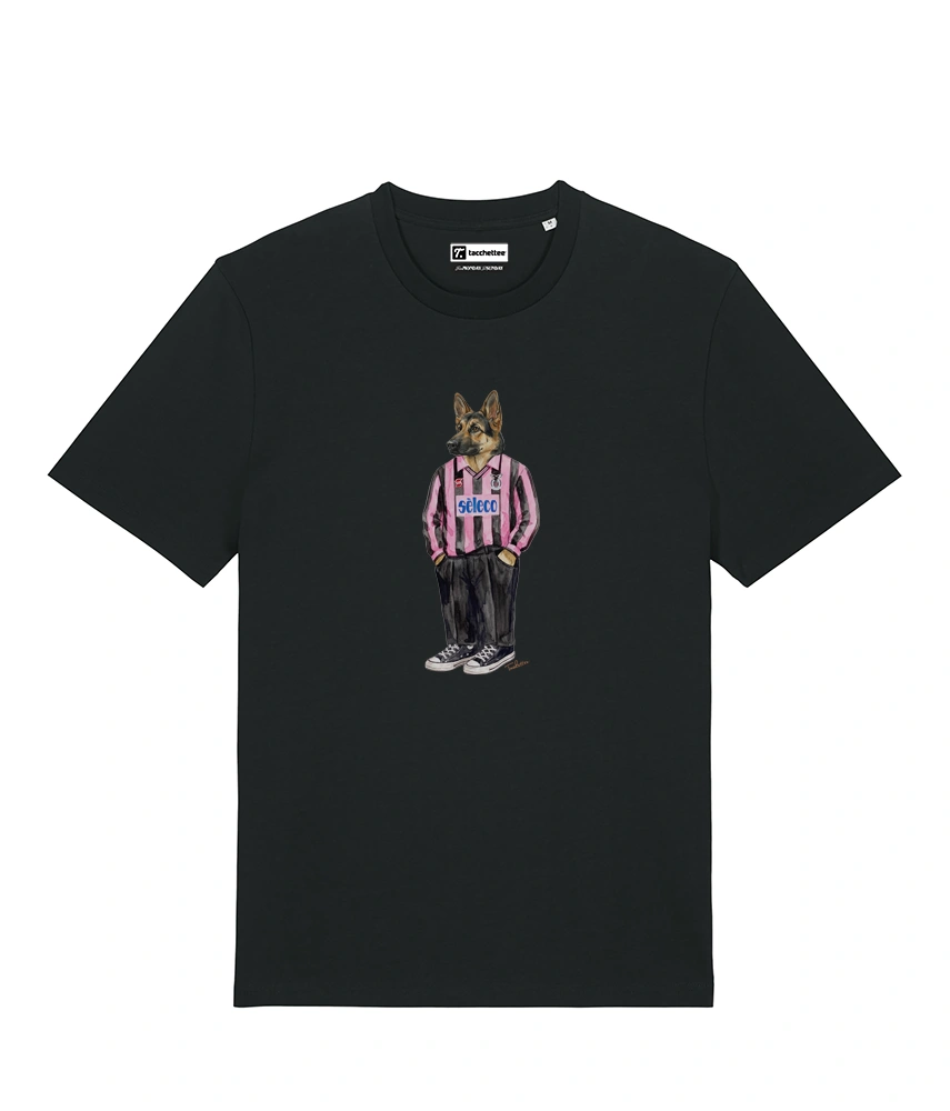 IL PASTORE CALCIATORE TEDESCO T-shirt - Nero - Rosanero