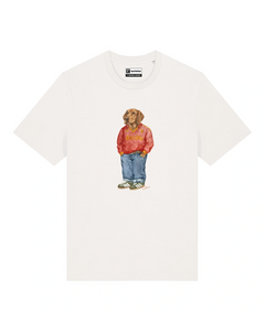 IL SEGUGIO CALCIATORE T-shirt - Off White - Giallorosso