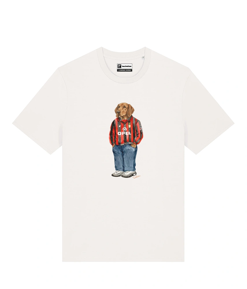 IL SEGUGIO CALCIATORE T-shirt - Off White - Rossonero