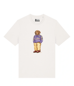 IL SEGUGIO CALCIATORE T-shirt - Off White - Viola