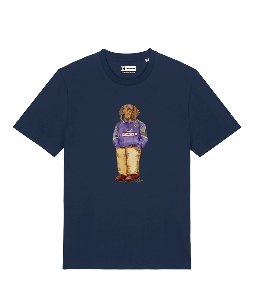 IL SEGUGIO CALCIATORE T-shirt - Blu Navy - Viola