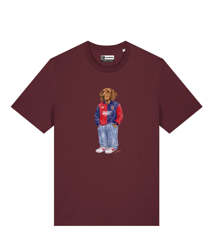 IL SEGUGIO CALCIATORE T-shirt - Borgogna - Casteddu