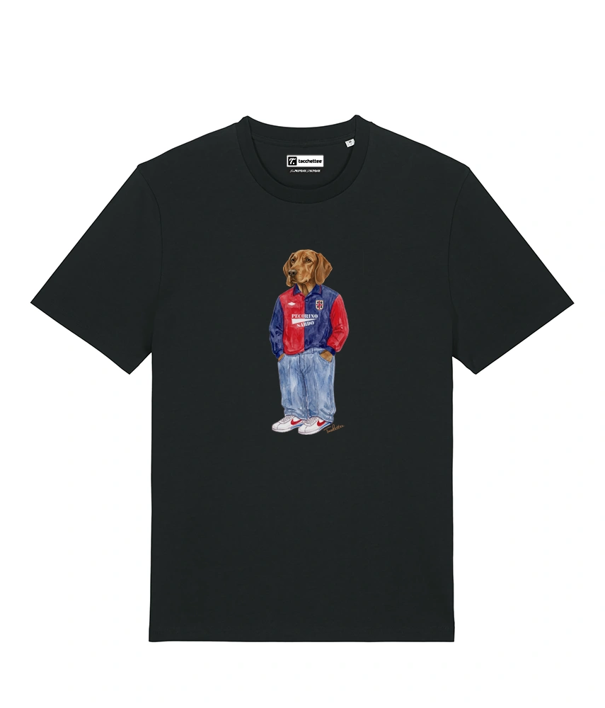 IL SEGUGIO CALCIATORE T-shirt - Nero - Casteddu