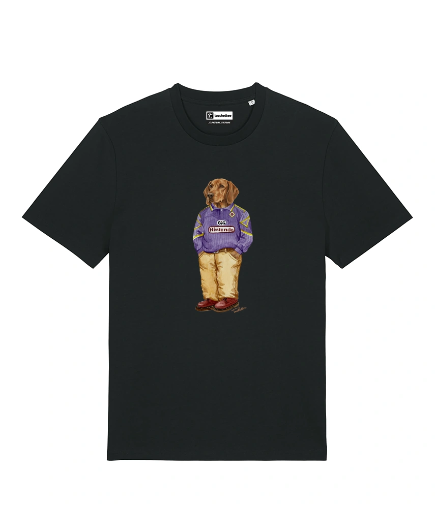 IL SEGUGIO CALCIATORE T-shirt - Nero - Viola