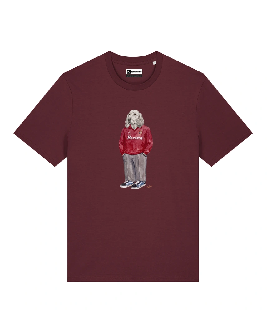 IL SETTER CALCIATORE T-shirt - Borgogna - Granata