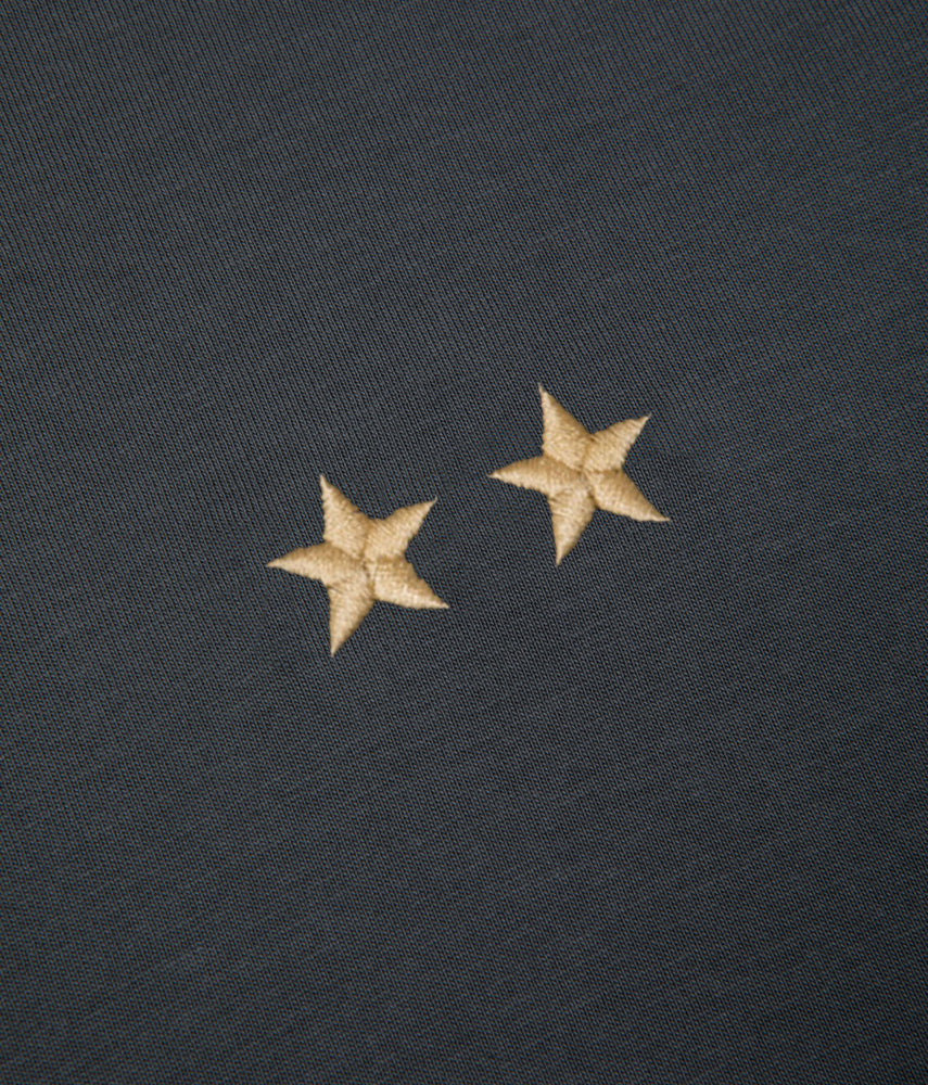 BLACK AND BLUE ☆☆ T-shirt cap&amp;sew