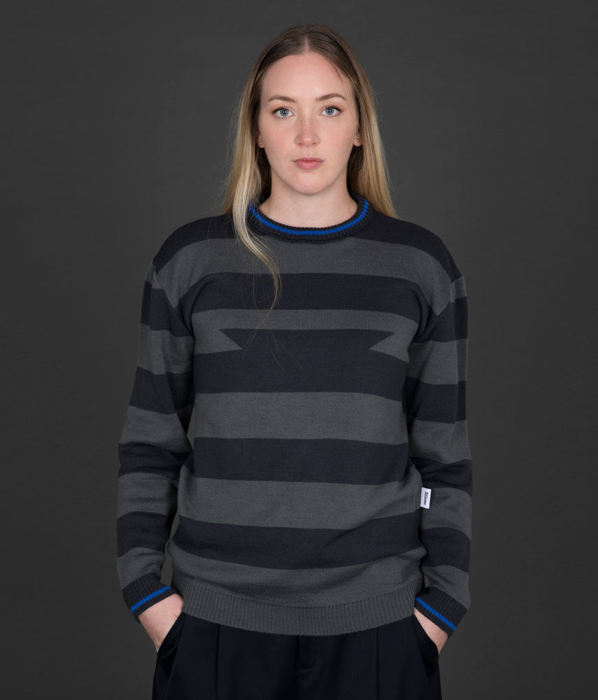 BLACK AND BLUE Seven Sisters Jacquard knitwear