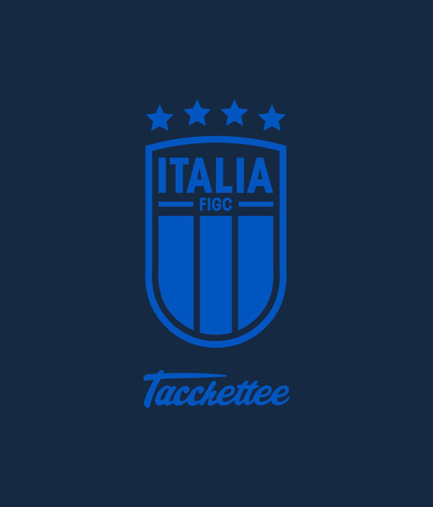 CUCCHIAIO AD AMSTERDAM Tacchettee x Italia FIGC T-shirt ricamata