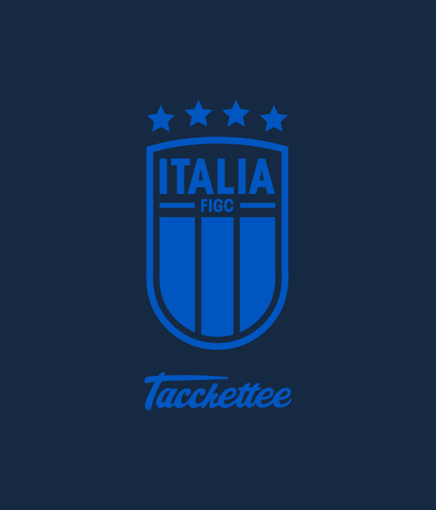L'INTESA AZZURRA Tacchettee x Italia FIGC T-shirt ricamata