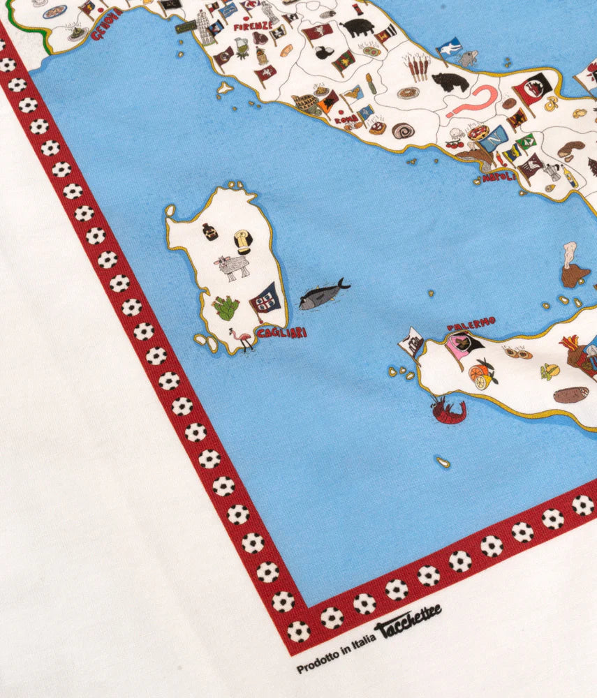 A TAVOLA COME IN CAMPO T-shirt stampata - Tacchettee