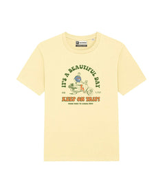 KEEP ON TRIP! (It's a beautiful day) T-shirt stampata - Tacchettee
