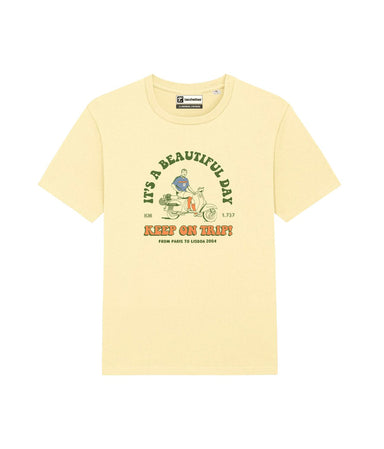 KEEP ON TRIP! (It's a beautiful day) T-shirt stampata - Tacchettee