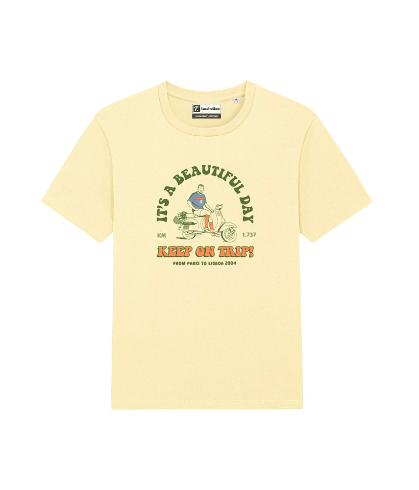 KEEP ON TRIP! (It's a beautiful day) T-shirt stampata - Tacchettee