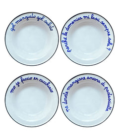 "Domenica dalla Nonna" Set 4 Piatti - Tacchettee
