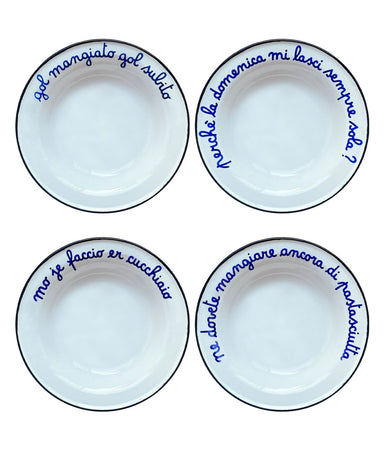 "Domenica dalla Nonna" Set 4 Piatti - Tacchettee
